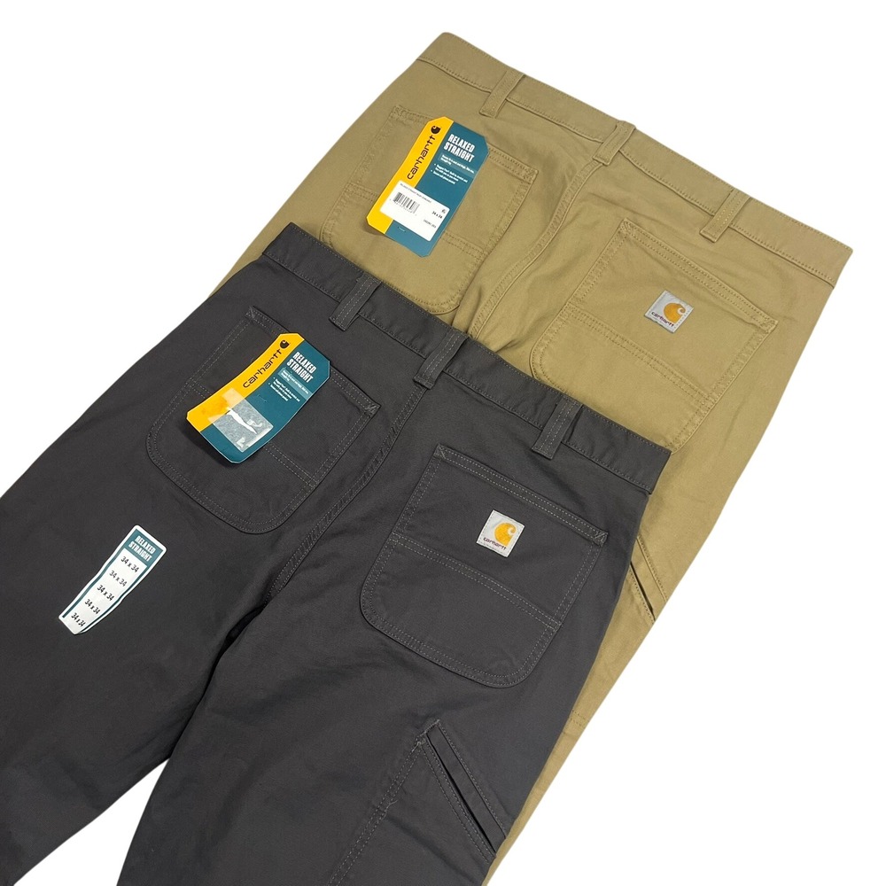 Carhartt Relaxed Straight Rugged Flex Rigby Work Pants 34x34 Stretch *2 Pairs*